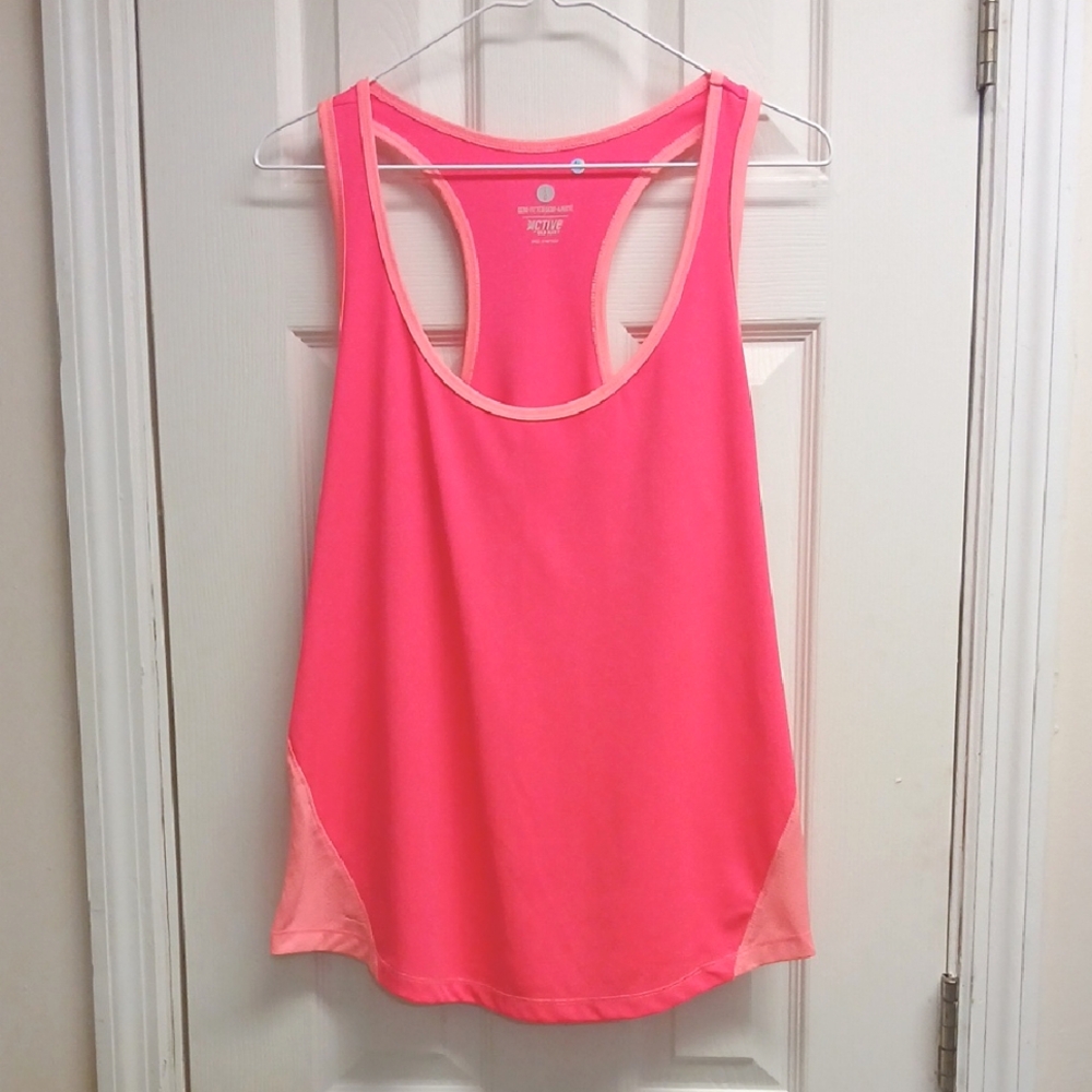 ACTIVE Women's Pink Athletic Tank Top Size L